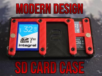High-Tech Modern SDCard+MicroSD Case/ Storage/ Box