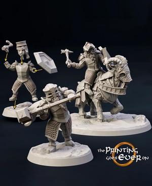 Modular Dwarven Tunnel Guards - On Foot and Mounted