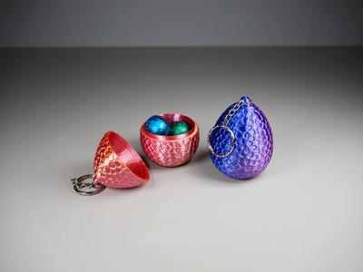 Voronoi Egg Keychain