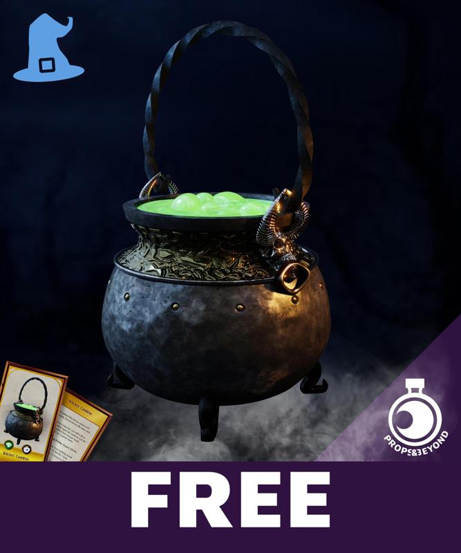 FREE Real-size Prop - Witches’ Cauldron