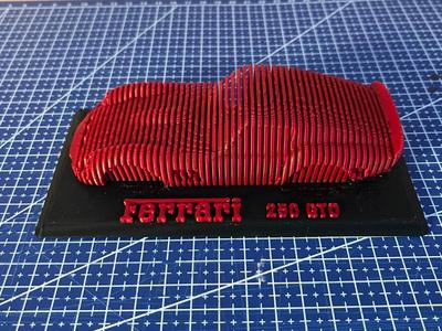 Ferrari 250 GTO layered sculpture