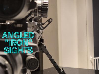 Angled "iron sights" for Picatinny