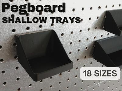 Pegboard Shallow Trays - Multiple Sizes