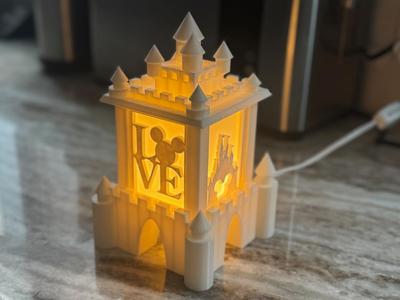 Disney Castle Holiday Electrified Lantern