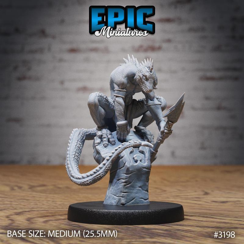 Lizardfolk Human Hunter / Draconic Lizardman / Reptile Soldier / Dragonborn Warrior / Lizard Predator / Dragon Army
