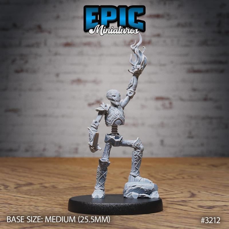 Stripped War Construct Magic / Steampunk Machine / Evil Tech / Battle Robot / Cyberpunk Soldier