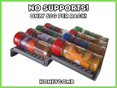 Honeycomb Spice Organizer (Low filament use)   