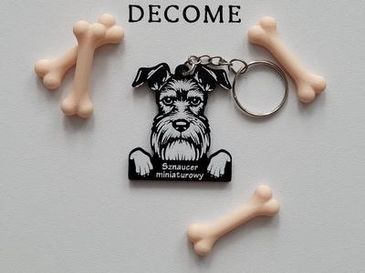 Miniature Schnauzer keychain