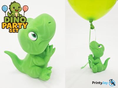 Dino Party Set - Cute Dino Balloon Holder