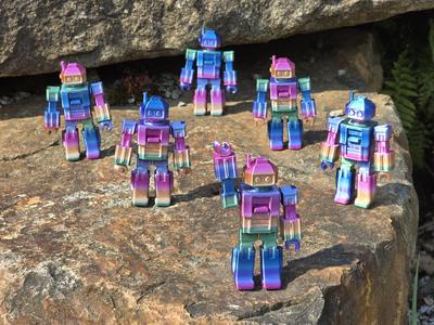 Articulated Retro Robot Action Figure
