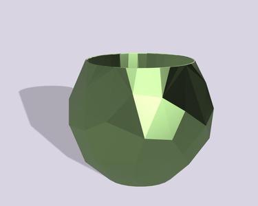 Round Pot Low-Poly