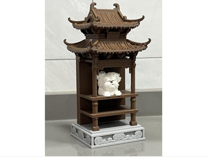 Chinese-style theater trinket shelf
