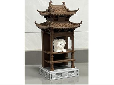 Chinese-style theater trinket shelf