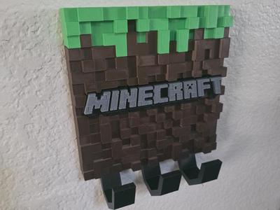 Minecraft logo hanger
