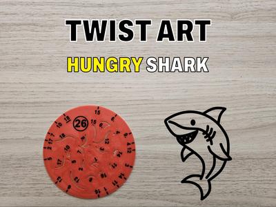 Twist Art 26 Shark - Rotary Drawing Stencil