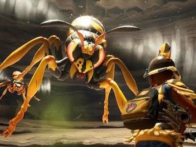 Grounded wasp queen lithophane