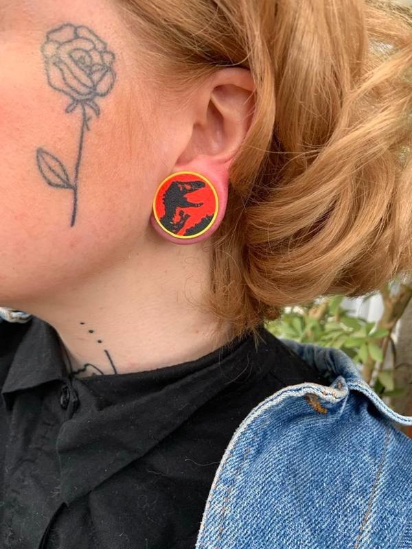 Ear Gauge - Jurassic Park - 6mm-26mm+
