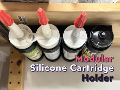 Modular silicone tube/cartridge holder