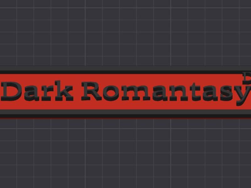 Dark Romantasy Drive Bookshelf Sign