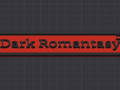 Dark Romantasy Drive Bookshelf Sign