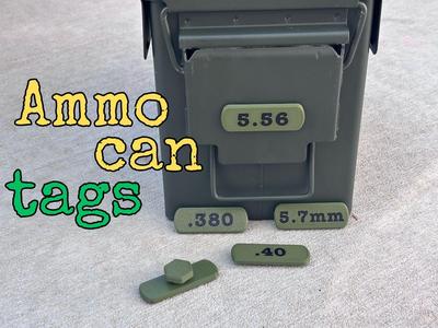 Ammo can tags