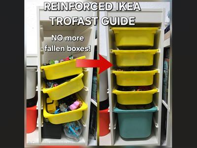 Ikea Trofast Support Guide "No more fallen boxes!"