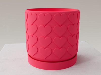Planter with Drainage and Saucer
