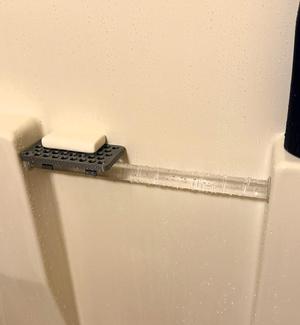 Shower Soap Dish Grab Handle Clip On