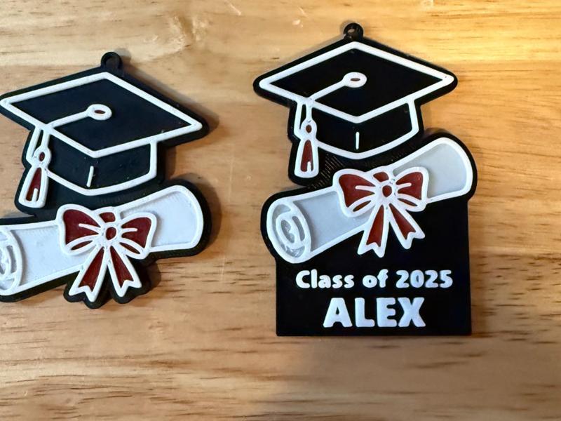 Graduation Keychain - FREE COMMERCIAL USE - 