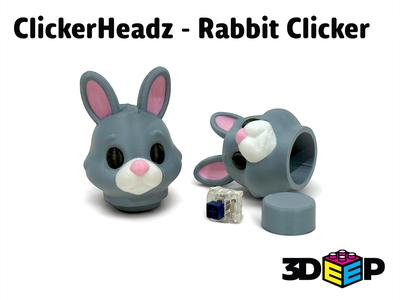 ClickerHeadz - Rabbit Keyboard Clicker & Keychain