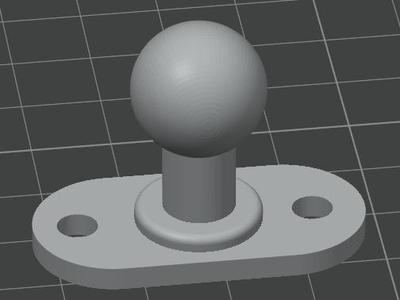 Ball mount for cellphone holder - dash mount