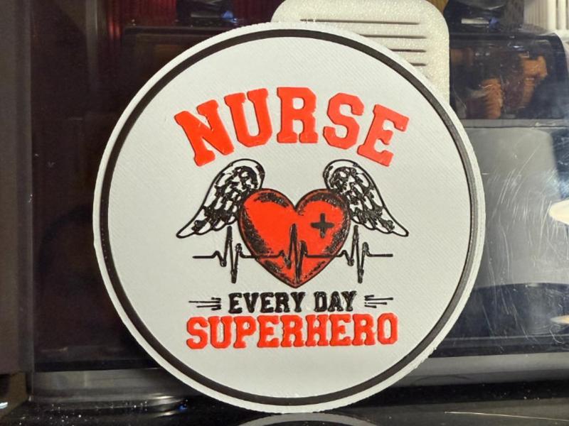 NURSE EVERY DAY SUPERHERO COASTER