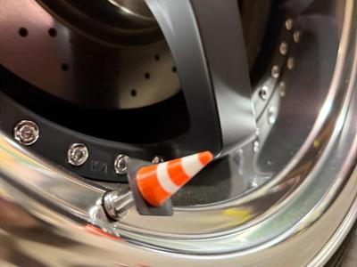 Valve Stem Caps : Traffic Cone! for cars and bikes