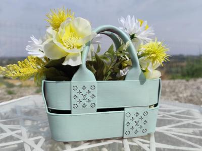 LV Handbag Planter/Storage Basket