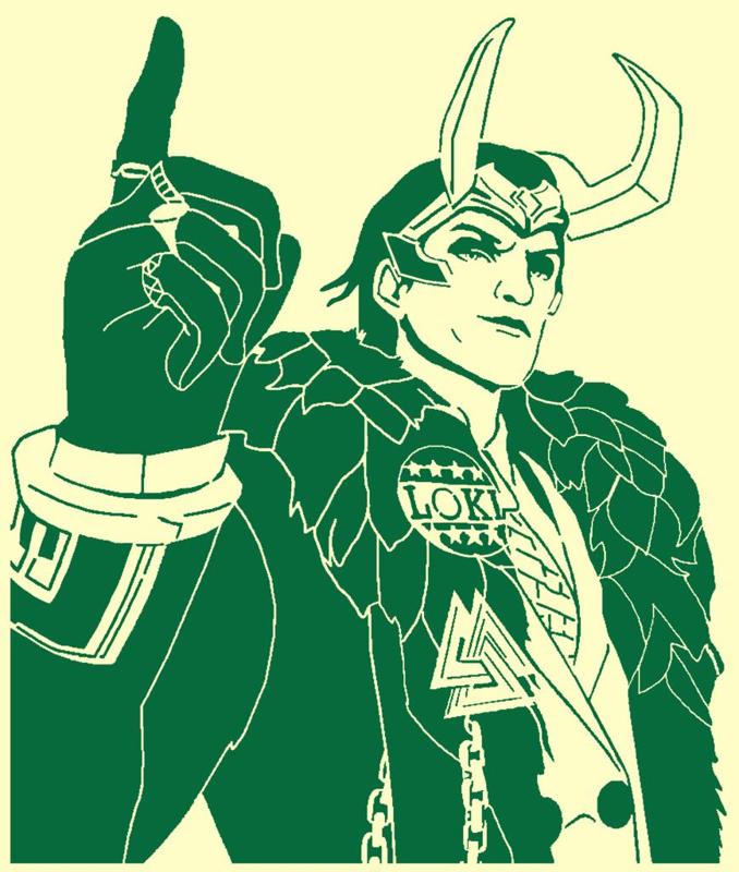 Loki stencil 3