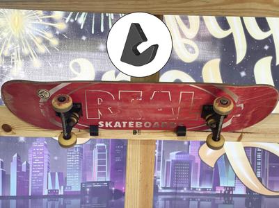 Skateboard Hook Mount, Skateboard Wall Mount