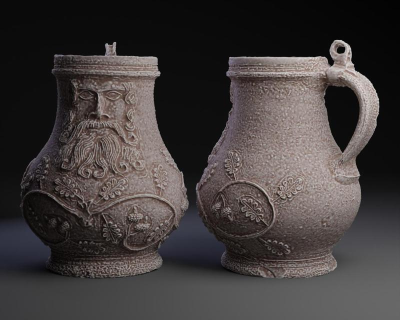 Bellarmine / Bartmannkrug :Grey Beard Mug