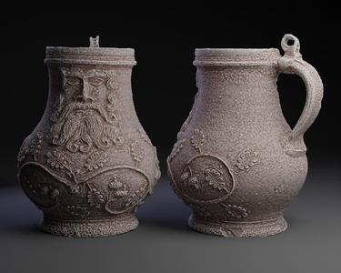 Bellarmine / Bartmannkrug :Grey Beard Mug