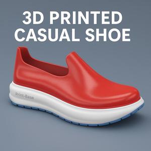 3D Printed Casual Slip-On Shoe - Lightweight & Stylish