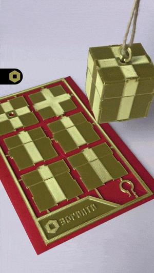 Christmas Present Ornament Kit Card