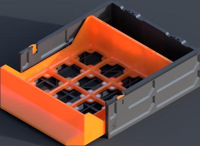 GEN2 2x1 Gridfinity Magnet Double Drawer - STANDARD