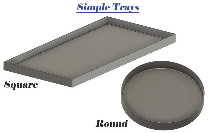 Simple Trays (parametric)