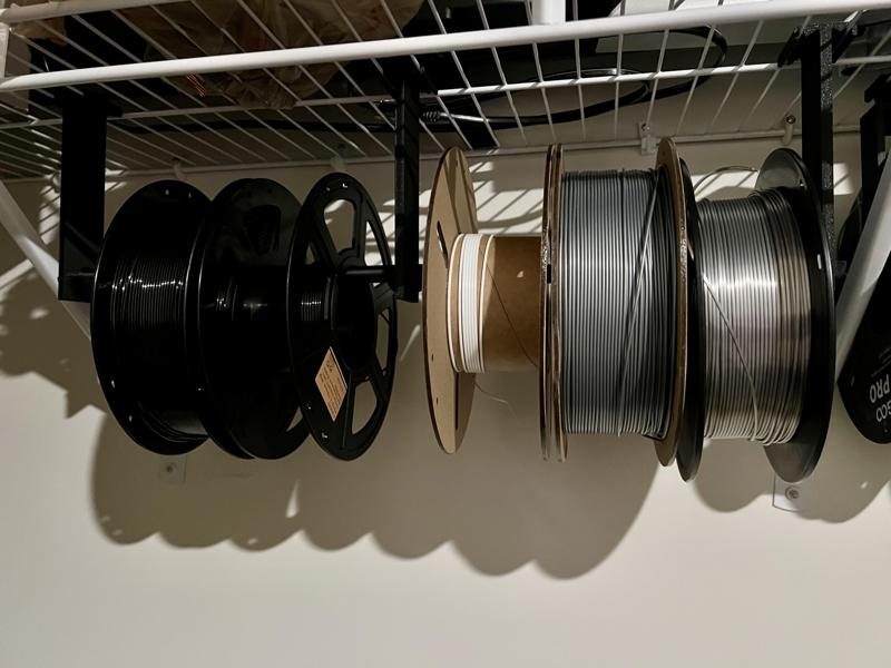 Spool Holder / Miscellaneous Holder for Wire Closet Racks
