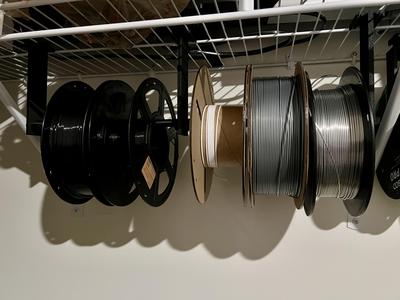 Spool Holder / Miscellaneous Holder for Wire Closet Racks