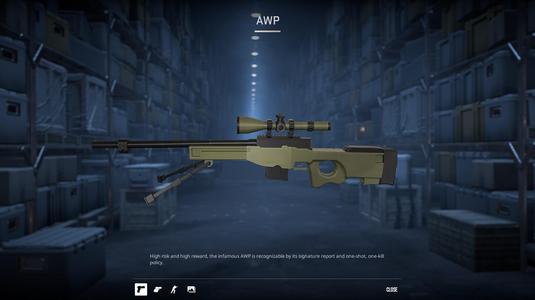 CSGO AWP 1:1 Size 3D Model