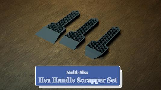 Multi-Size Hex Handle Scrapper Set