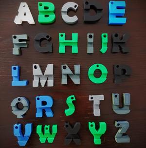 Letter Keychain Phoneholder