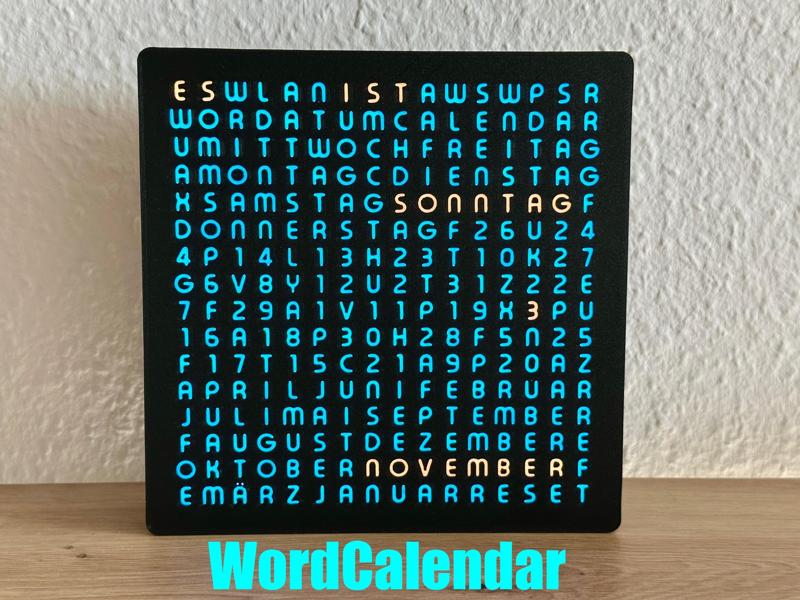 WordCalendar 16x16 - 2024