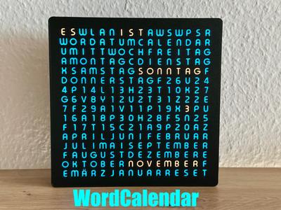 WordCalendar 16x16 - 2024
