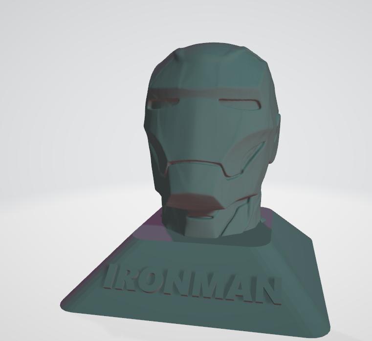 Ironman head desktop exhibit